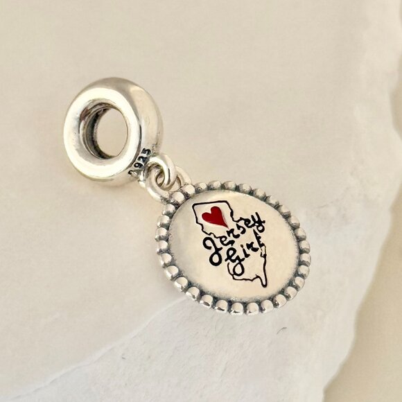 Pandora Jersey Girl Dangle S925 Silver Charm - Picture 1 of 2